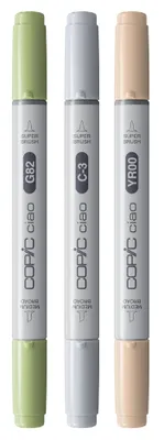Imagen del producto de COPIC® 220750309 COPIC® Ciao Natural Palette Layoutmarker-Set farbsortiert 1,0 + 6,0 mm, 3 St.