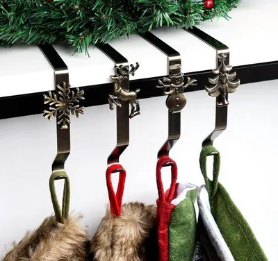 Produktbild von 4 Weihnachtsschuhhalter Antirutsch für Kaminhaak und Handtaschen