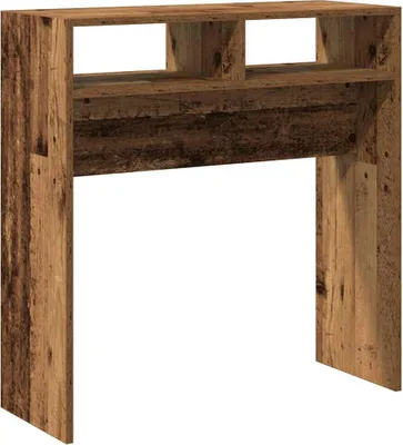Image de Table console vieux bois 78x30x80 cm bois d'ingénierie