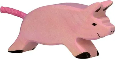 Produktbild von HOLZTIGER Ferkel aus Holz - laufend