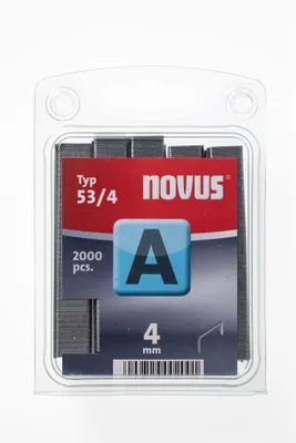 Produktbild von Novus A Typ 53/4, Klammerpack, 0,75 mm, Befestigung, 2000 Heftklammern, A 53/4, Stoff, Panel