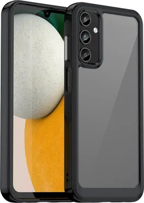 Produktbild von Schutzhülle für Samsung Galaxy A15 5G/4G Klar Rückseite Stoßfeste TPU Silikon Bumper Hülle Schwarz