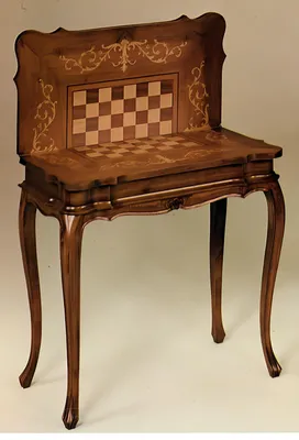 Image de Table de jeu d'échecs Table de bois Tables Le jeu Meubles Style antique Nouveau