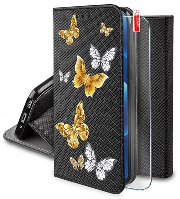 Obrázok produktu pre Etui do Samsung A40 MAGNET WZORY CASE PORTFEL + SZKŁO 9H