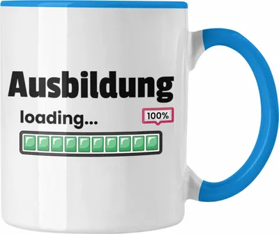 Produktbild von Trendation - Ausbildung Bestanden 100% Loading Geschenkidee Abgeschlossene Prüfung Ausbildungsprüfung Bestanden (Blau)