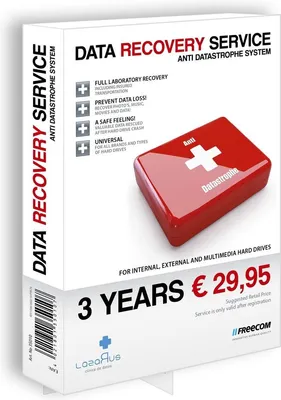 Produktbild von Freecom Data Recovery Service, NL, 3 Jahr(e)