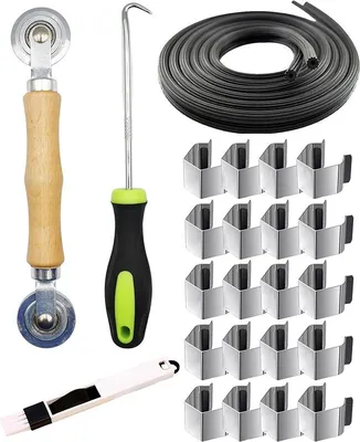 Produktbild von INF 5-in-1 Fenstergitter Reparatur Werkzeugsatz - Schwarzer Edelstahl