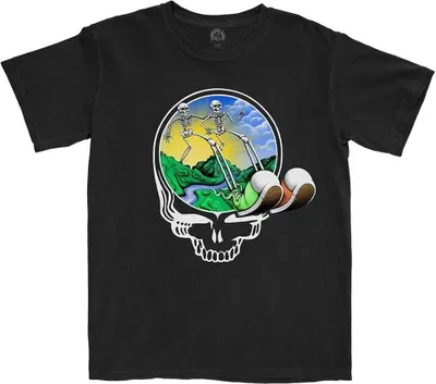 Produktbild von The Grateful Dead Skeles Stepping Black 2XL T-Shirt