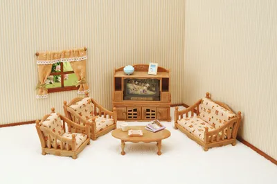 Zdjęcie produktu dla Sylvanian Families Country House Living Room, zestaw do zabawy, meble, zabawka, dla dzieci, 5339