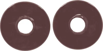 Produktbild von Shires - Gebissscheiben 2er-Pack ER618 (Einheitsgröße) (Braun)