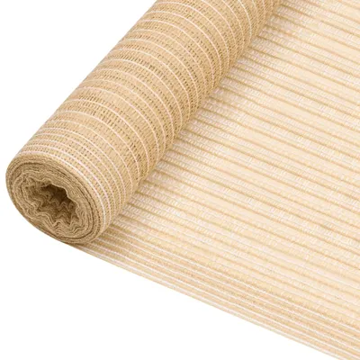 Zdjęcie produktu dla vidaXL Siatka ogrodzeniowa beżowa 2x25 m HDPE 150 g/m²