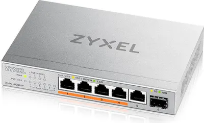 Produktbild von Zyxel Switch XMG-105 5 Port 10/2,5G MultiGig PoE++ unmanaged