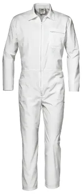 Immagine prodotto di Tuta protettiva Sir Safety SYMBOL da uomo in 100% cotone, doppie cuciture, bianca, XL+, bianco