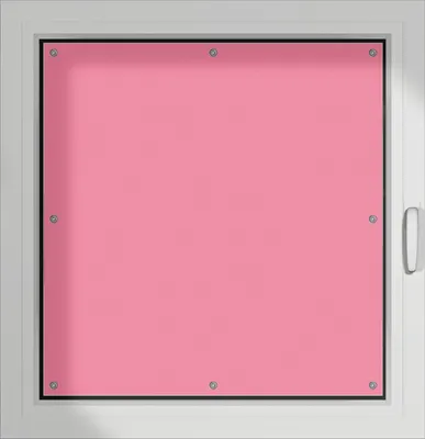 Produktbild von Wallario Lichtschutzbild, Dekorativer Sichtschutz Sonnenschutz 96 x 100 cm mit Motiv: Pastellrot - Verdunklung ohne Bohren