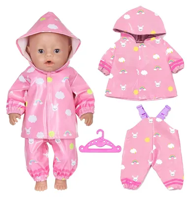 Productafbeelding van Poppenkleding Regenjas Set voor Babypoppen