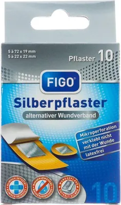 Immagine prodotto di Cerotti Figo in argento 2 misure 10 pz