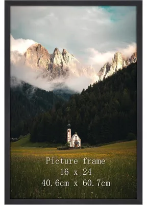 Produktbild von Bilderrahmen 40x60 cm Aluminium Schwarz für Fotos Poster Zertifikate