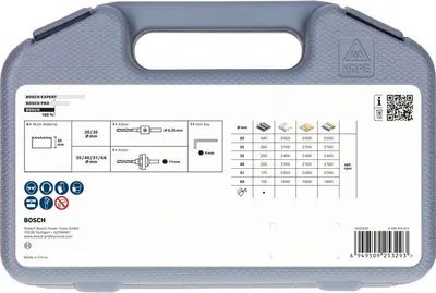 Obrázok produktu pre Sada dierových píl Bosch so závitom Multi Material, 20; 25; 35; 40; 51; 68 x 40 mm