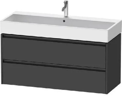 Zdjęcie produktu dla Duravit Ketho.2 - Szafka pod umywalkę 549x1184x460 mm, 2 szuflady, grafit mat K252790490000