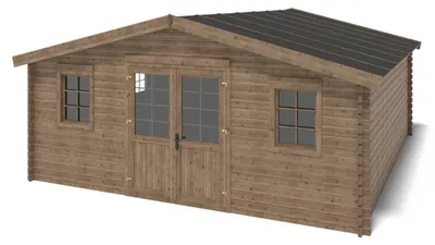 Produktbild von Gartenhaus, Gerätehaus 34.8m2 - 5.9x5.9m - 45mm - Imprägniert