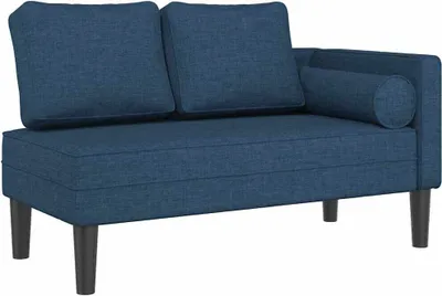 Obrázok produktu pre vidaXL Ležadlo s vankúšom modrá látka