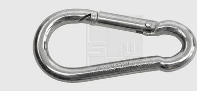 Produktbild von SWG Karabinerhaken 8 x 80 mm Stahl galvanisch verzinkt 2 Stück