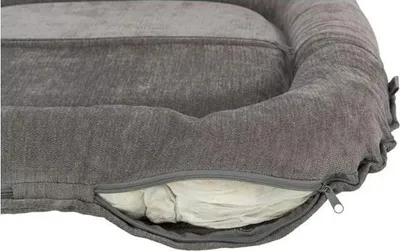 Produktbild von Hundekissen TRIXIE Vital LENNOX, 70 x 55 cm, Chenille Stoff Grau, Orthopädisch