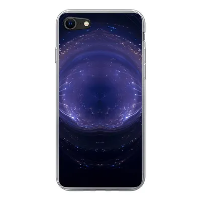 Produktbild von MuchoWow® Handyhülle Schutzhülle Hülle für iPhone SE 2020 Licht - Abstrakt - Nacht Silikon Softcase Handy Hülle - Kartenbesitzer