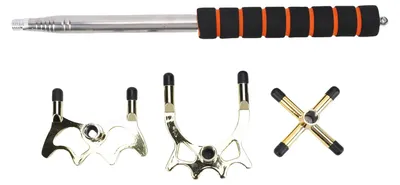 Produktbild von Pool Bridge Stick Edelstahl Multi-Winkel einziehbarer Billard-Queue-Tisch Essential mit abnehmbaren Köpfen