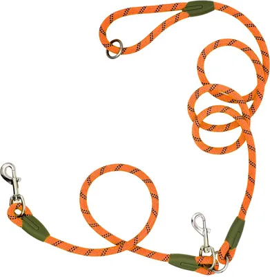 Produktbild von Freihaendige Hundeleine, Nylon-Trainingsleine fuer Haustiere mit reflektierenden Naehten, verstellbare Umhaengeleine fuer kleine, mittelgrosse und grosse Hunde