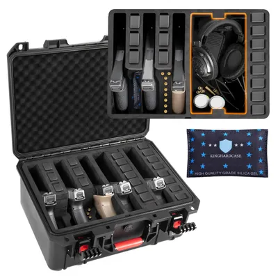 Hartschalen-Pistolentasche, wasserdicht, für 5 Pistolen & 12 Magazine