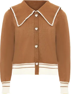 Produktbild von NAEMI damen strickjacke - coffee, XS/S