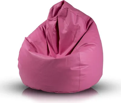 Produktbild von Ecopuf, Fuzzy, Sitzsack Pouf, Sack Poufsessel Pufsack Kinder, Erwachene, 80x110cm, Rosa E5