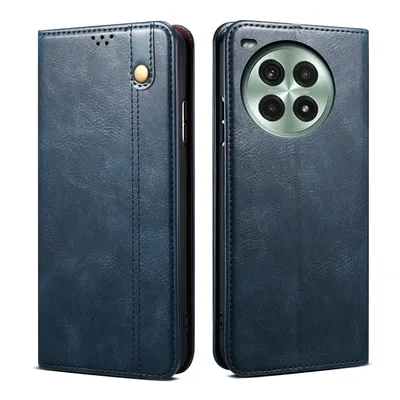Image de Etui pour OnePlus Ace3 Pro étui en cuir avec fonction stand bleu