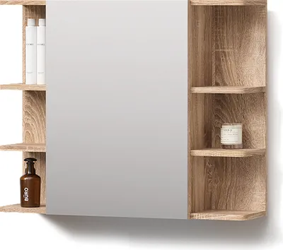 Produktbild von Badspiegelschrank Livinity Fucino Sonoma 79.6 x 64 cm, Model 52754