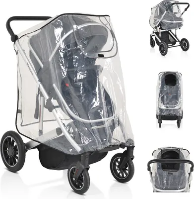 Produktbild von Moni Kinderwagen-Regenschutz Bimbro universal, Belüftungslöcher, für Einsitzer transparent