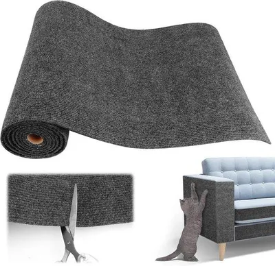 Productafbeelding van Zelfklevende krabmat voor katten 40 x 200 cm - Krabplank en muurprotectie