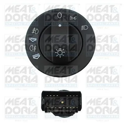 Produktbild von MEAT & DORIA Lichtschalter Hauptlicht Lichtschalter 23823 für AUDI A4 Avant (8ED, B7) A4 Avant (8E5, B6) A4 Limousine (8E2, B6) A4 Limousine (8EC, B7)