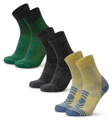 Produktbild von Wandersocken aus Wolle mit Blasenschutz - Uni, 3 oder 5 Paar