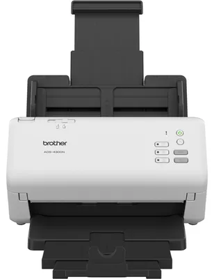 Produktbild von Brother ADS-4300N - Dokumentenscanner - Dual CIS - Duplex - A4 - 600 dpi x 600 dpi - bis zu 40 Seiten/Min. (einfarbig) / bis zu 40 Seiten/Min. (Farbe) - automatischer Dokumenteneinzug (80 Blätter) - bis zu 6000 Scanvorgänge/Tag - USB 3.0, Gigabit LAN, USB
