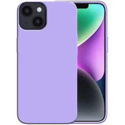 Produktbild von Smartphonica Silikonhülle für iPhone 14 Hülle mit weicher Innenseite - Lila