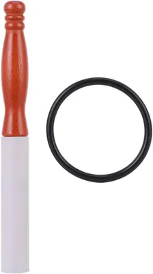 Imagen del producto de Maza para cuencos tibetanos de goma y madera, duraderas, para cuencos de cristal