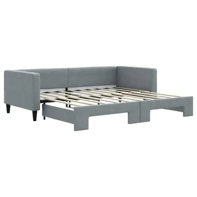 Obrázok produktu pre vidaXL Rozkladacia posteľ Light Grey 90x190 cm Látka