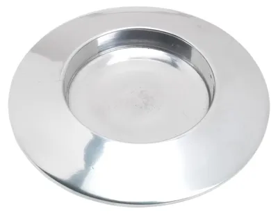 Kerzenplatte Aluminium silber Ø 5 cm poliert