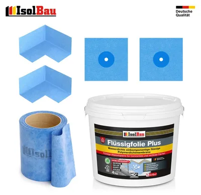 Dichtset Abdichtset 4 kg Duschelement Dichtband Badabdichtung Balkonabdichtung