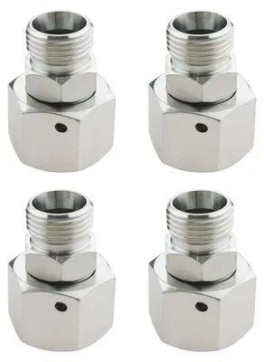 Image de Adaptateurs hydrauliques mâles vers femelles, lot de 4