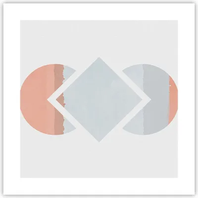 Produktbild von Poster - Poster ohne Rahmen - Stück Geometrisch Diamant - 40x40 cm - Wand Bild - Wanddeko - Wandbilder - Kunstposter - Wandposter - Bilder - Kunstdruck - Wanddekoration - Wandbild - P2XAC40x40-4690