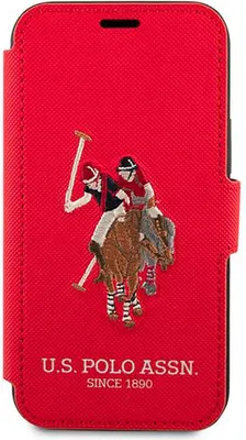 Produktbild von Us Polo Usflbkp12Mpugflre Iphone 12/12 Pro 6,1 Czerwony/Red Book Polo Stickerei Kollektion