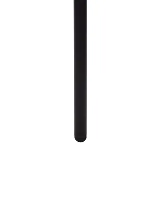 Produktbild von BELIANI Barstuhl 2er Set Weiß Bouclé-Bezug und Metall mit Lehne Fußstützen Modernes Design Sitzmöbel Wohnzommer Küche Bar Wohnküche Ausstattung