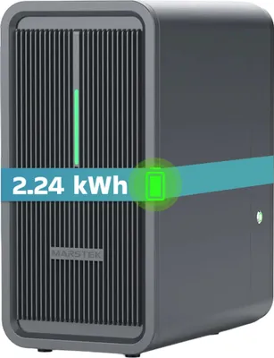 Produktbild von Marstek Saturn B2500-D Solarspeicher 2,24 kWh LiFePO4 Solarakku für PV Systeme Balkonkraftwerk, IP65, 6000 Zyklen, WIFI und Bluetooth, Solar-Batterie